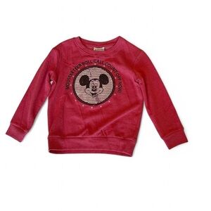 Like New Disney Parks Mickey Mouse Mouseketeer Red Sweatshirt Girls S